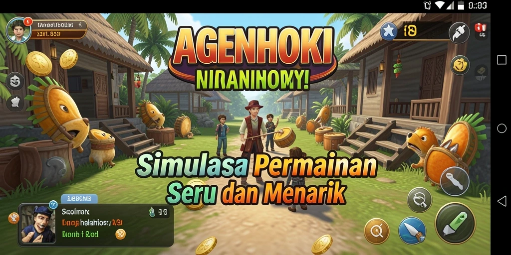 Screenshot AGENHOKI menampilkan serunya gameplay Simulation.