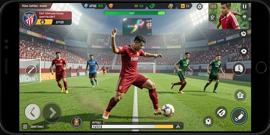 Tampilan screenshot API88 menampilkan gameplay olahraga yang mendebarkan.