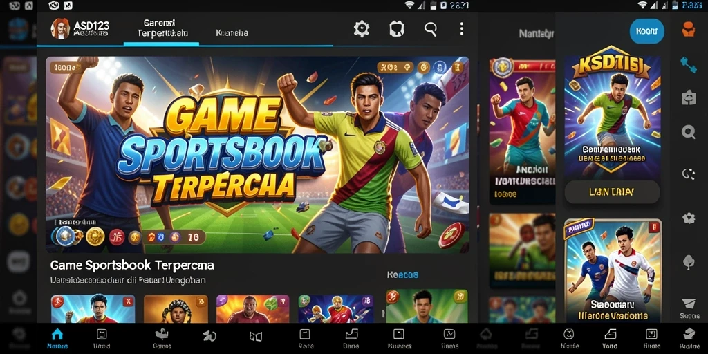 Tampilan gameplay menarik aplikasi Sportsbook ASD123.