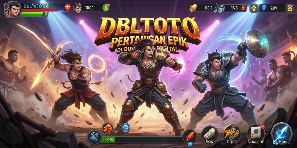 Tampilan screenshot DBLTOTO menampilkan aksi pertarungan yang mendebarkan.