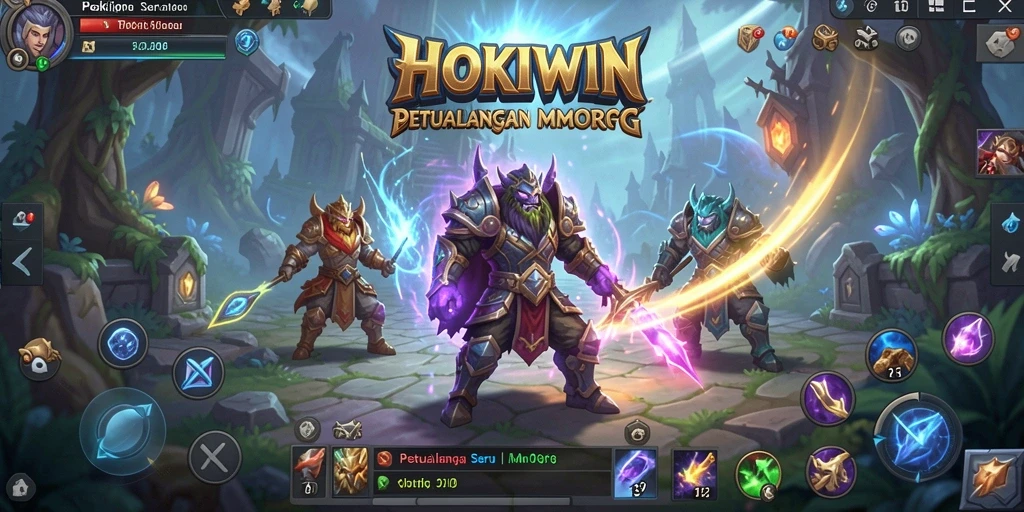 Tampilan gameplay HOKIWIN yang epik dan menakjubkan.
