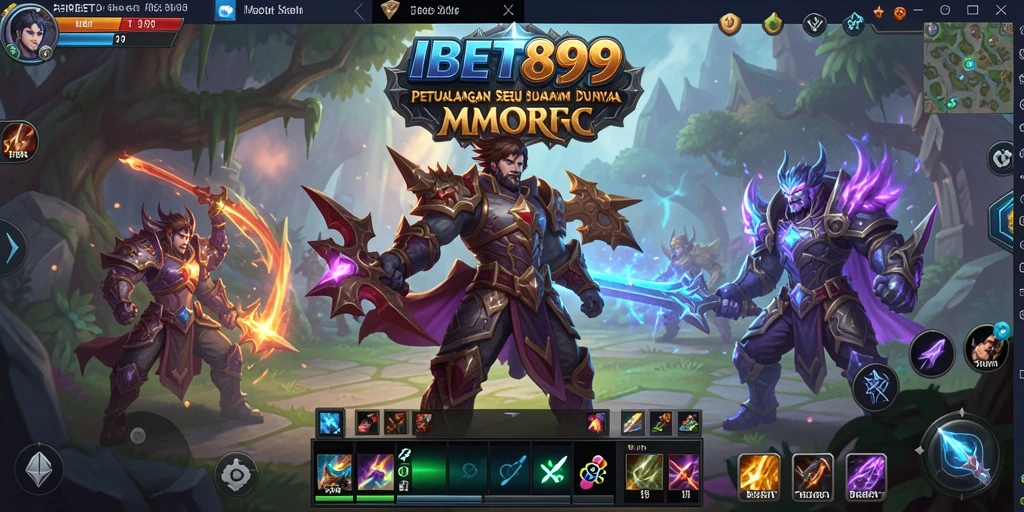 Gameplay seru IBET899 dalam petualangan MMORPG.