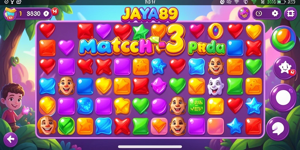 Tampilan gameplay JAYA89 yang seru dan penuh warna.