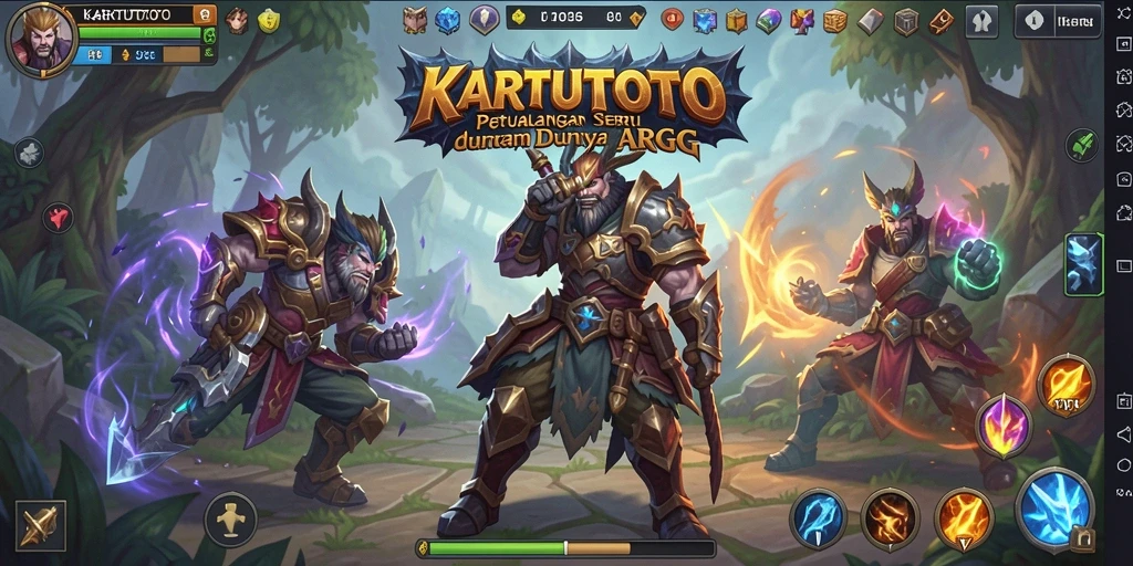 Screenshot gameplay KARTUTOTO dengan aksi seru di dunia fantasi.