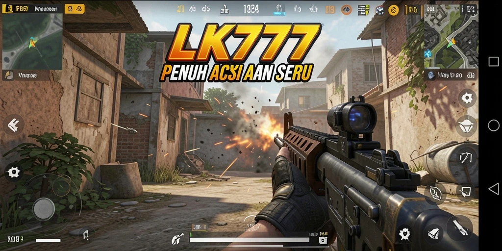 Screenshot gameplay LK777 menunjukkan aksi tembak-menembak yang mendebarkan.