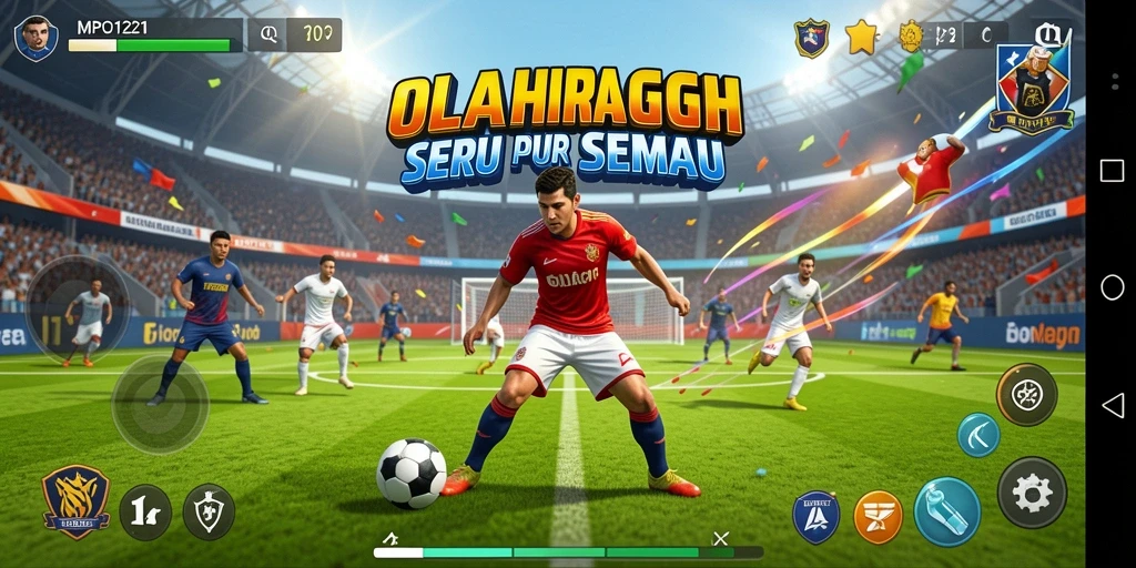 Tampilan menarik dari gameplay MPO1221 yang menggambarkan aksi olahraga.